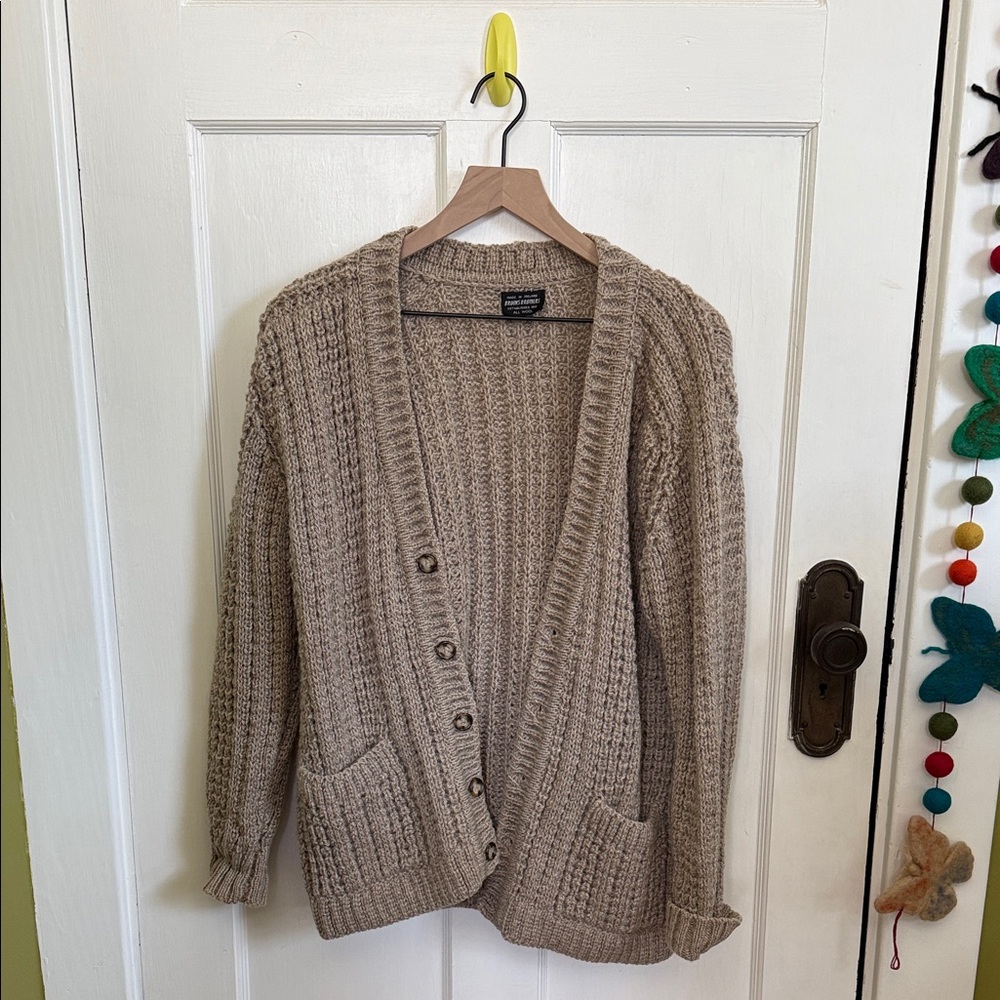 Brooks Brothers Tan Women's Wool Cardigan